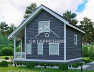Каркасный дом 7.5x9, проект Вязьма