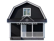 Каркасный дом 6x8, проект Рыбинск