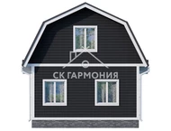 Каркасный дом 6x8, проект Рыбинск
