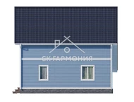 Дом из бруса 8x9, проект Домодедово