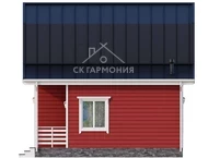 Дом из бруса 7x8, проект Казань