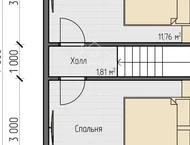 Дом из бруса 7x8, проект Казань