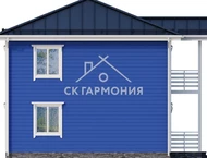 Дом из бруса 8x9 проект Москва