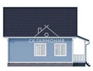 Дом из бруса 8x9, проект Псков 